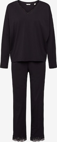 ESPRIT Pyjama värissä musta: edessä