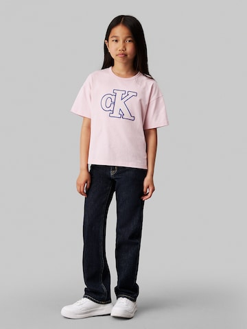 T-Shirt Calvin Klein Jeans en rose