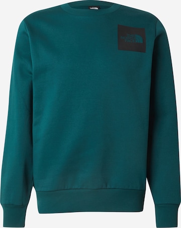 Felpa 'FINE' di THE NORTH FACE in verde: frontale