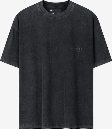 Another Cotton Lab Футболка 'Tone on Tone' в Черный: спереди