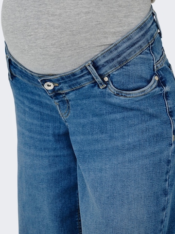 Only Maternity Wide leg Jeans 'OLMMADISON BLUSH' in Blauw