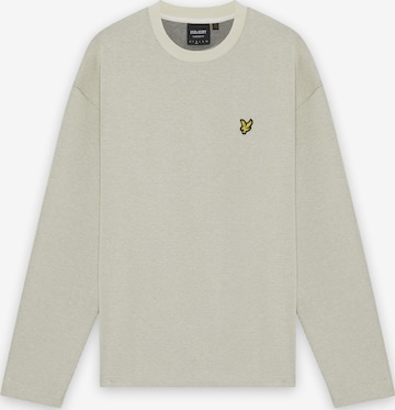 Sweat-shirt Lyle & Scott en beige : devant