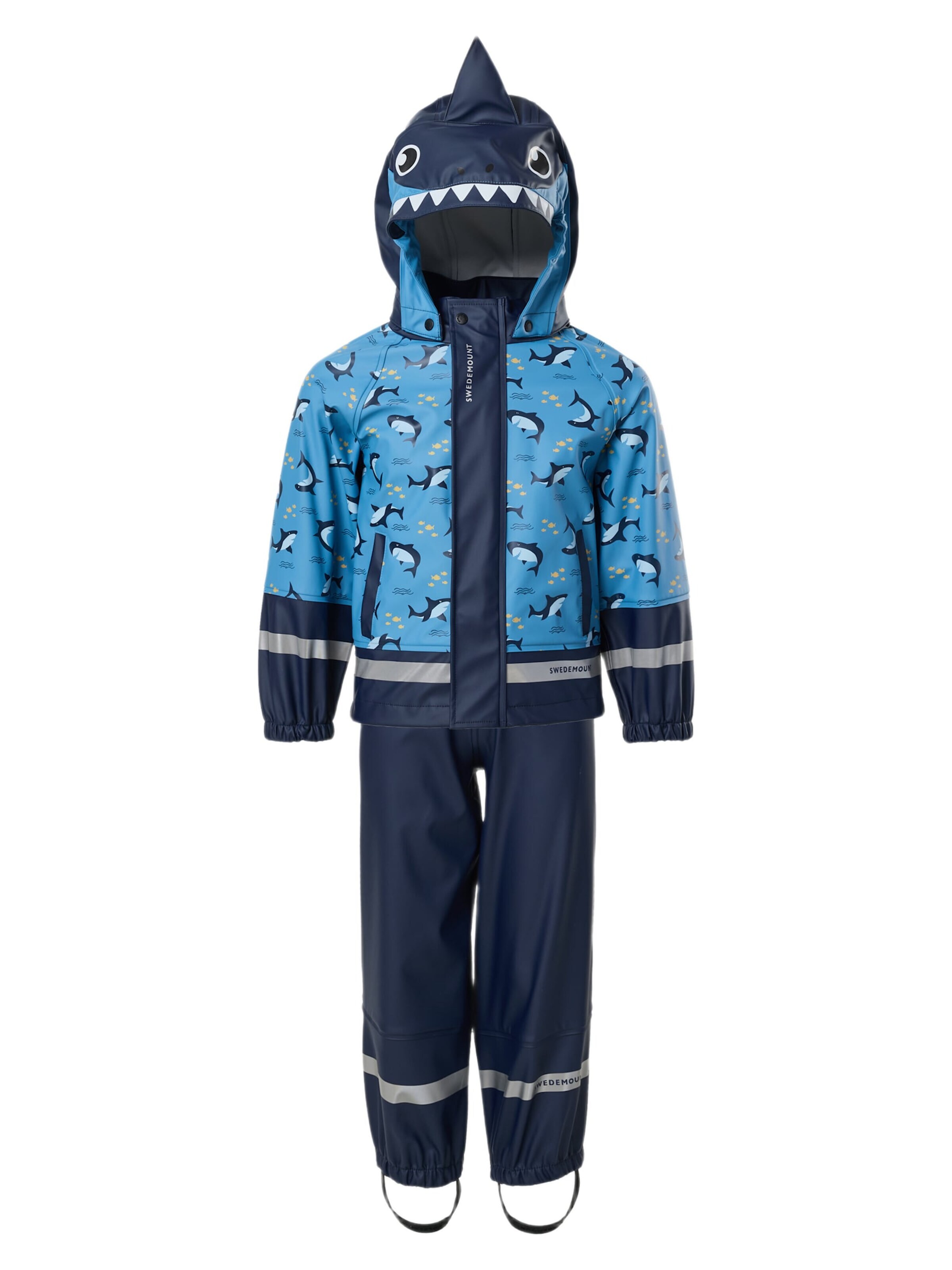 SWEDEMOUNT - Traje funcional 'Splash' en azul: frente
