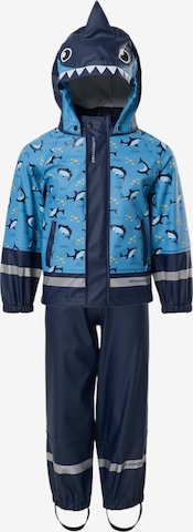 SWEDEMOUNT - Traje funcional 'Splash' en azul: frente
