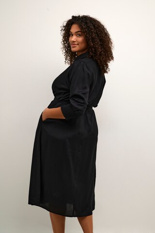 KAFFE CURVE Skjortklänning 'Cemina' i svart