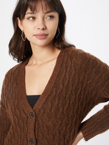 American Eagle Knit cardigan 'CABLE' in Brown