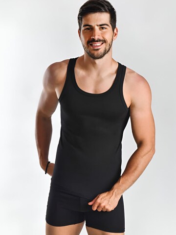 Maxte Undershirt 'BASIC MAX Ärmelloses Trägerhemd 5er Pack' in Black: front