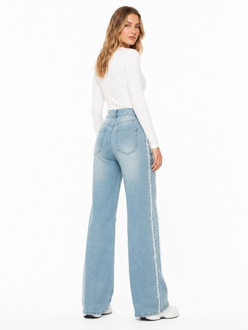 MEETWEE Wide leg Jeans in Blauw