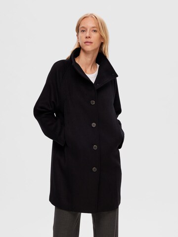 SELECTED FEMME Between-Seasons Coat in Black