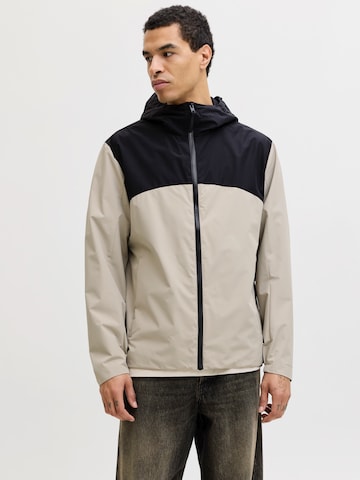 Veste mi-saison 'JJESOHO' JACK & JONES en marron : devant