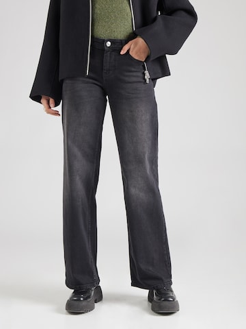 Wide leg Jeans 'JUDY' di ONLY in nero: frontale