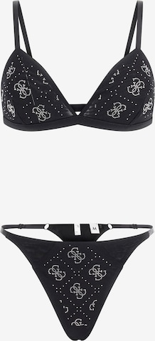 GUESS Triangle Underwear Sets 'Taylor' in Black: front