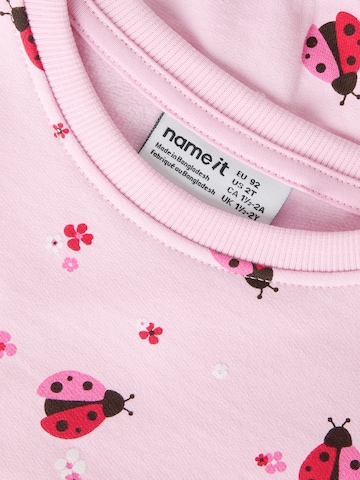 NAME IT Sweatshirt 'NMFBISSINE' i rosa