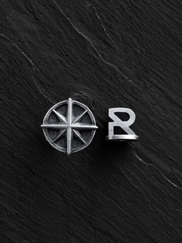REYTEL - Pendientes 'COMPASS' en plata