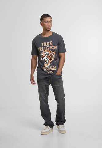 True Religion T-Shirt 'MFG Tiger' in Grau