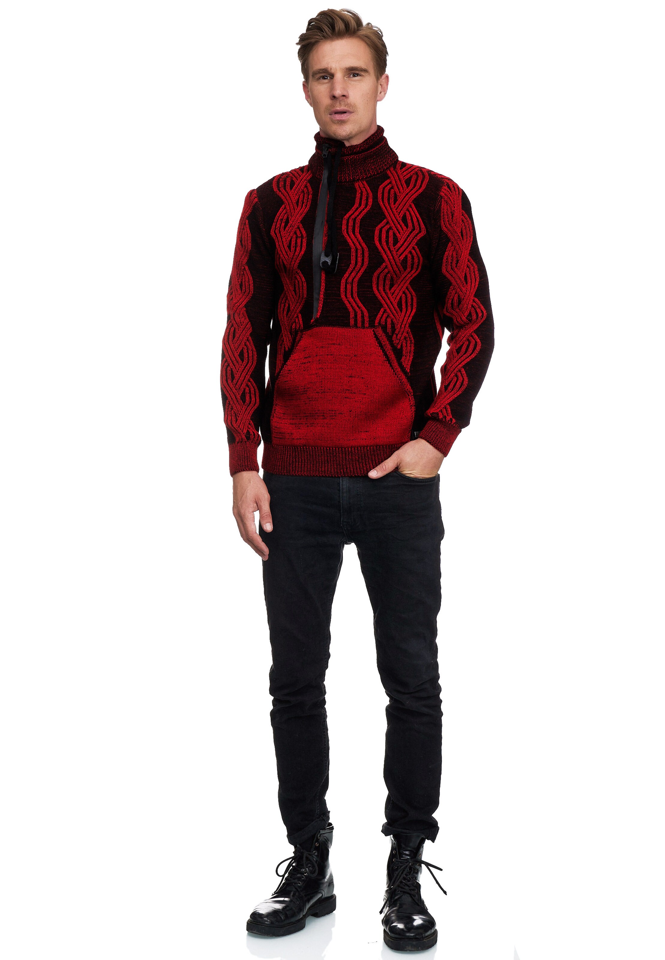 Rusty Neal Sweater in Red