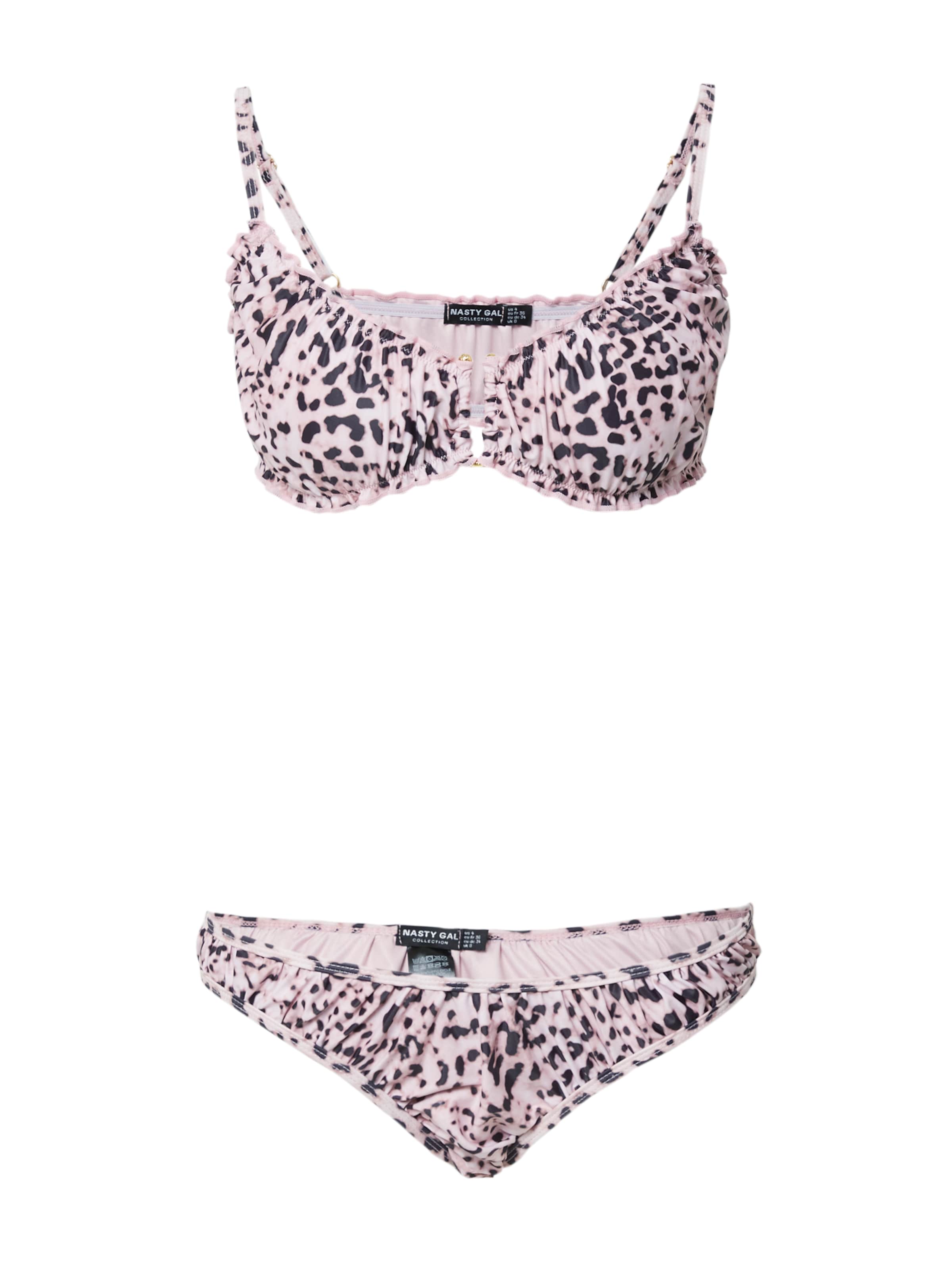 Nasty Gal Minimizer Μπικίνι σε ροζ: μπροστά