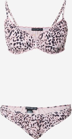 Nasty Gal Minimizer Bikini in Pink: predná strana