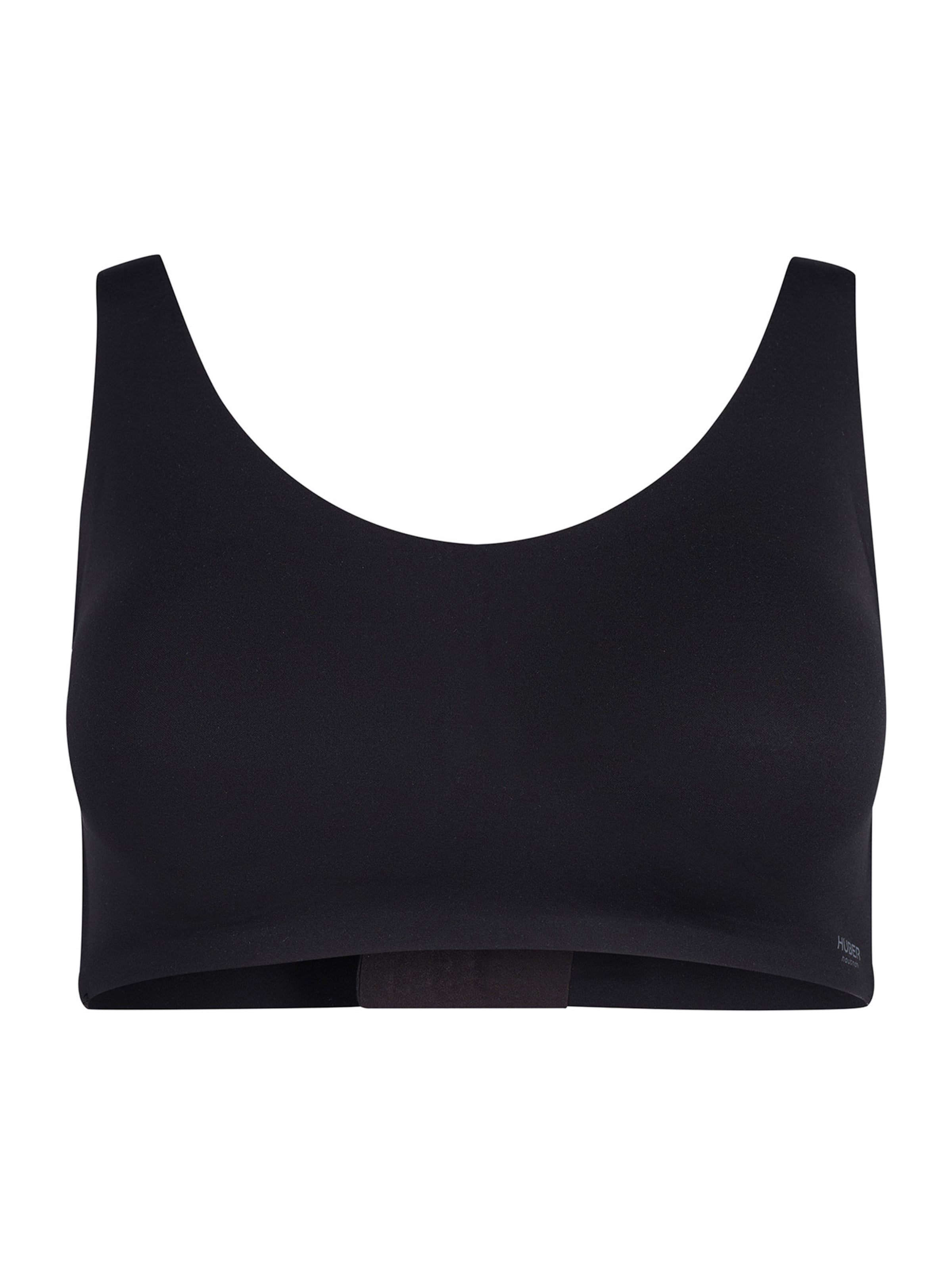 HUBER T-shirt Bra ' Micro Bonded ' in Black: front