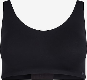 HUBER T-shirt Bra ' Micro Bonded ' in Black: front