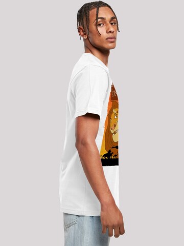 F4NT4STIC Shirt 'Disney Der König der Löwen Simba und Mufasa' in White