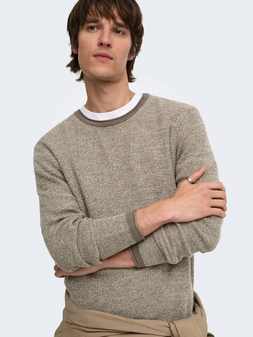 Only & Sons Pullover 'ONSERIC' in Grau