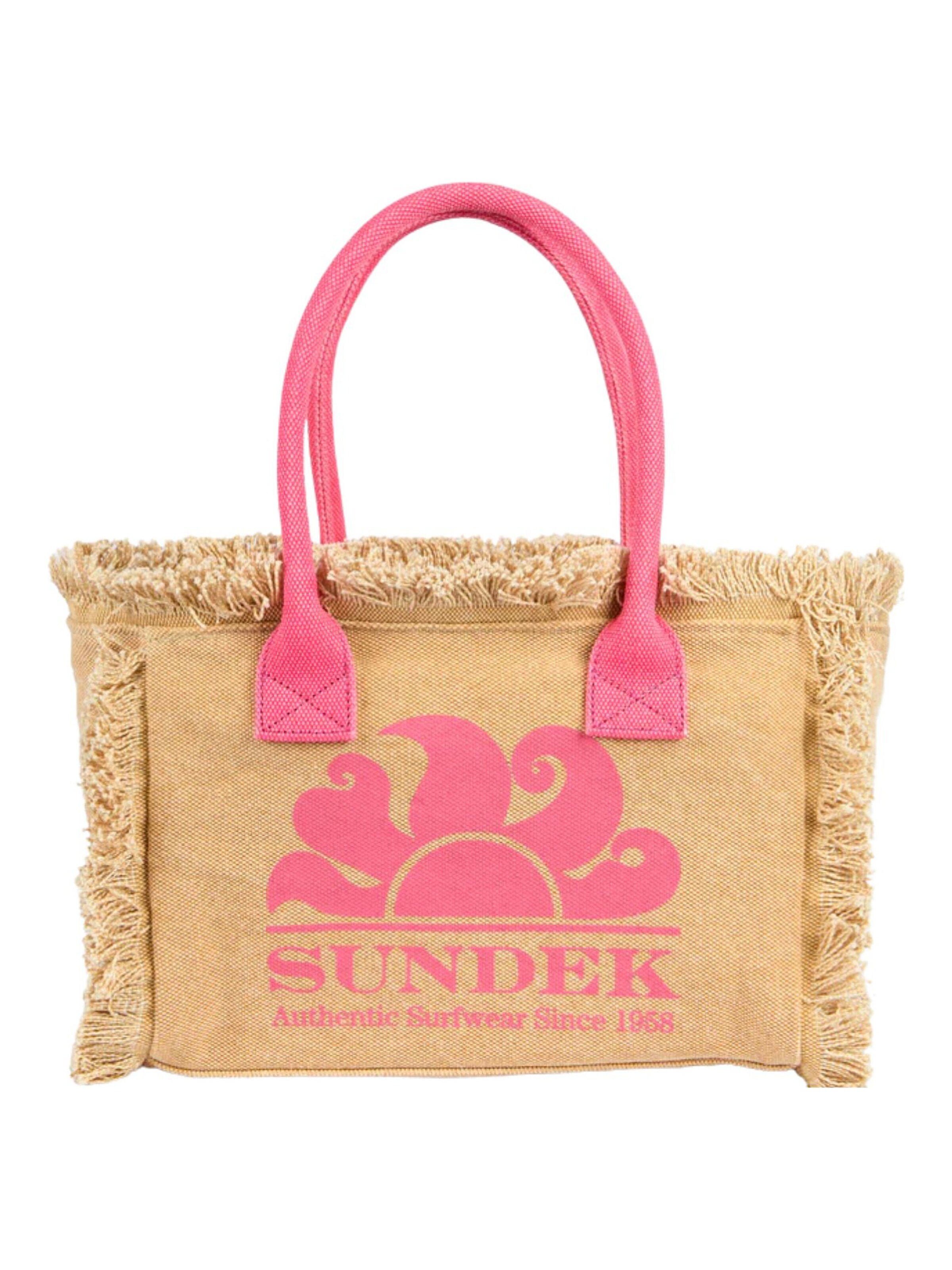 Borsa da spiaggia 'Miami' di Sundek in beige: frontale