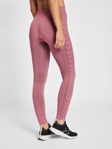 Hummel Skinny Sporthose in Pink