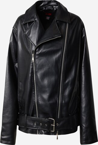 Misspap Prehodna jakna 'Premium' | črna barva: sprednja stran