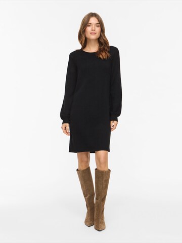 VILA Knitted dress 'VIRIL' in Black: front