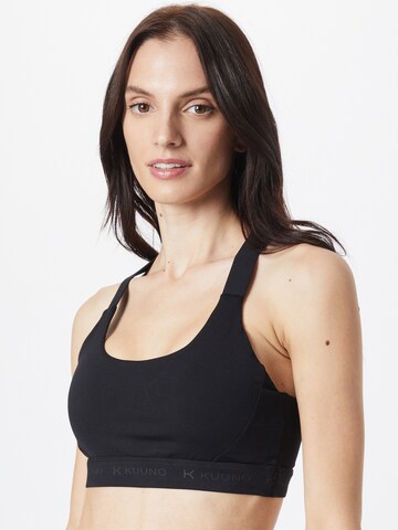 KUUNO Bralette Bra in Black: front