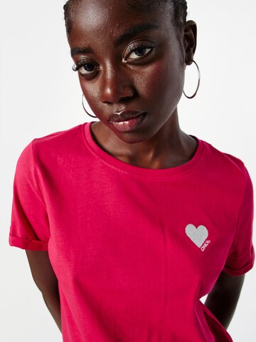 T-shirt 'KITA' ONLY en rose