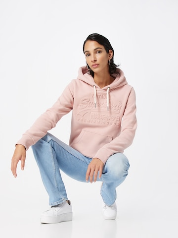 Superdry - Sweatshirt em rosa