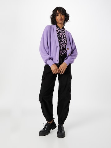 ESPRIT Knit Cardigan in Purple