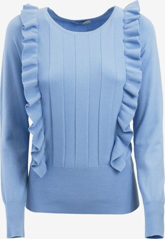 Influencer Pullover in Blau: predná strana