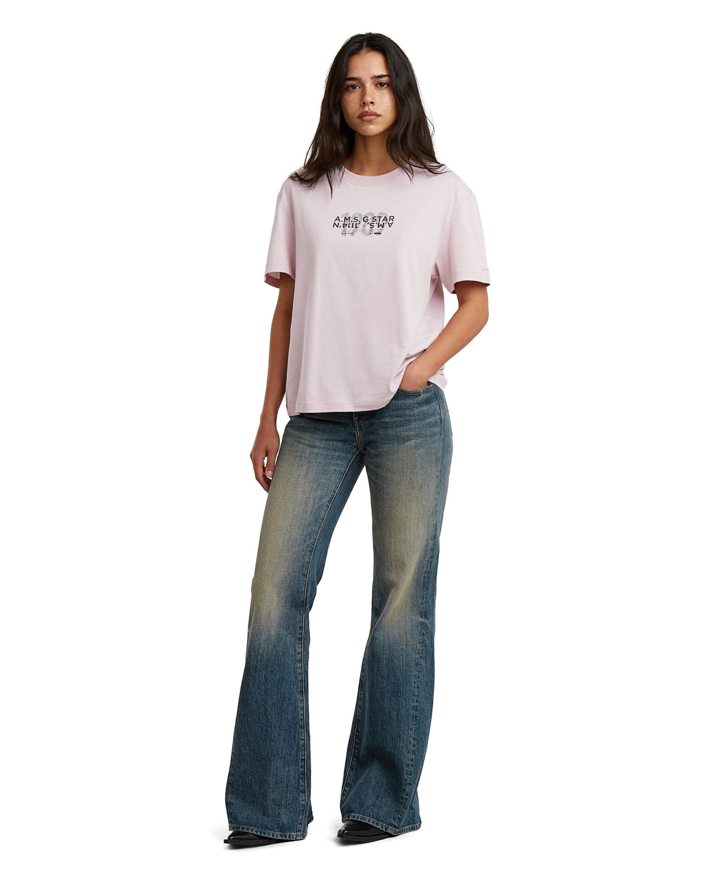 G-STAR Boot cut Jeans 'Stevey 3D Flare' in Blue