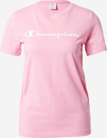 T-shirt Champion Authentic Athletic Apparel en rose : devant