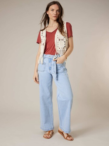 Deeluxe Vest 'Jonida' in White: front