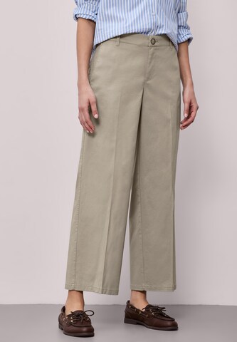 STREET ONE Loose fit Pleated Pants in Grey: front