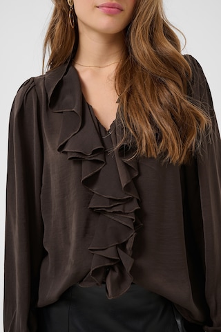 Cream Blouse 'Beliv' in Bruin