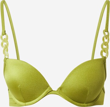 Hunkemöller Push-up Horní díl plavek 'Palm' – zelená: přední strana