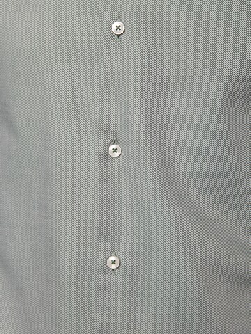 BOSS Slim Fit Businesshemd ' H-HANK-spread-C6-233 ' in Grün
