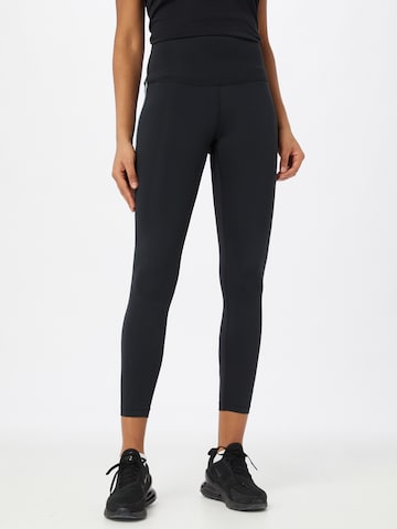 NIKE Skinny Sportsbukser i sort: forside