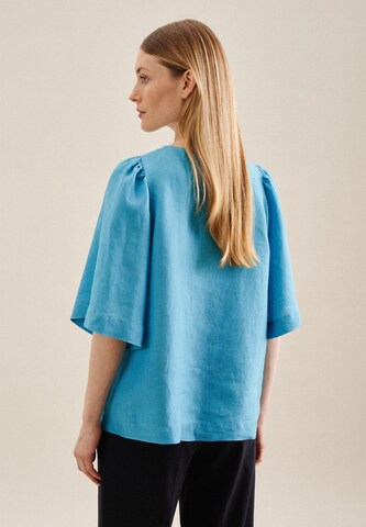 SEIDENSTICKER Blouse 'Schwarze Rose' in Blauw