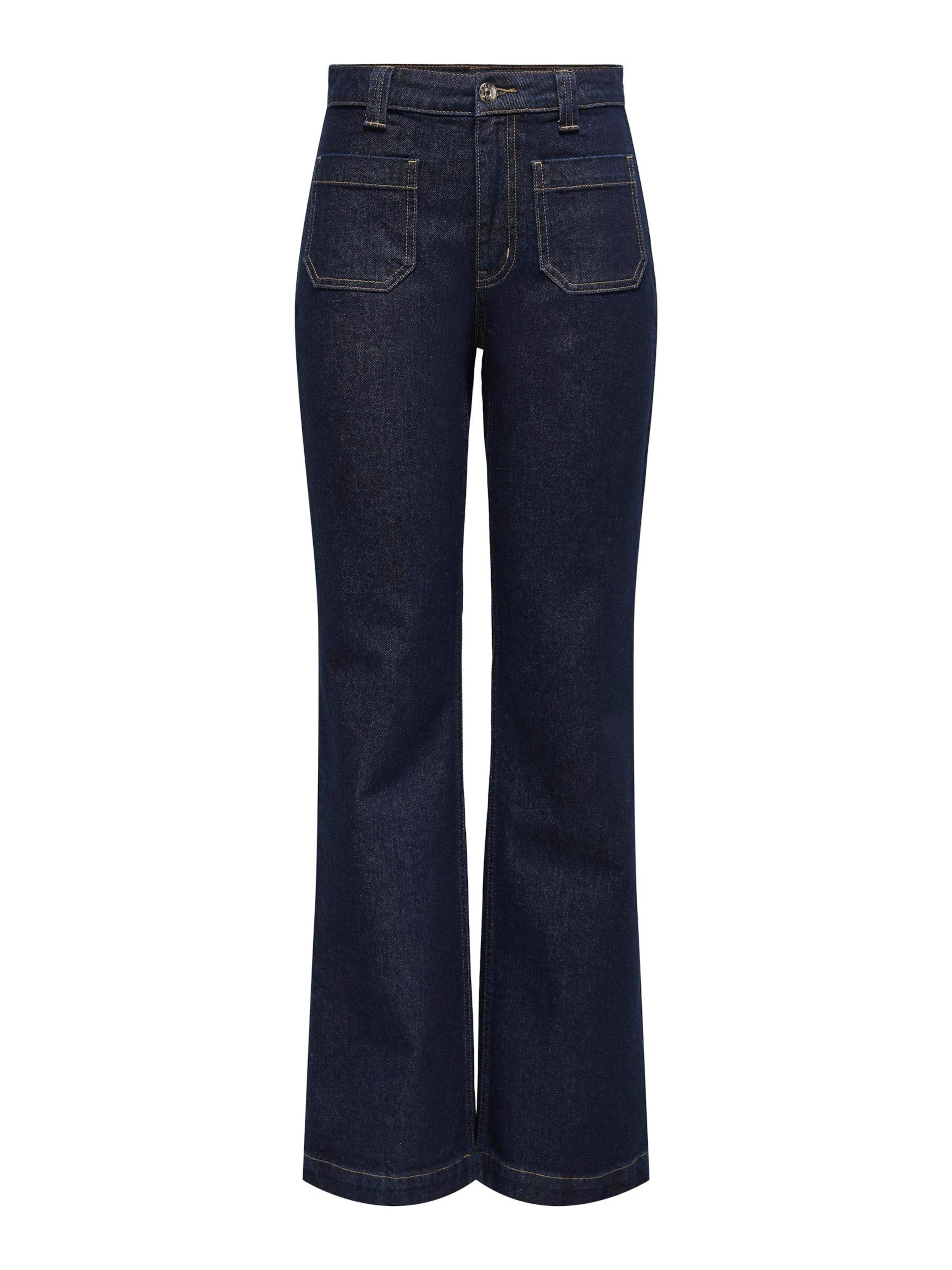 évasé Jean ONLY en bleu : devant