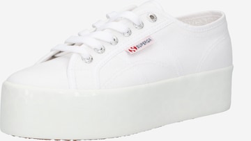 SUPERGA Ниски маратонки в бяло: отпред