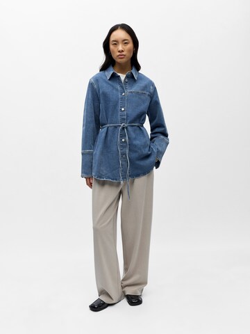 Camicia da donna 'OBJCARO' di OBJECT in blu