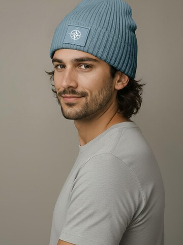 Neverless Beanie 'Windrose' in Blue