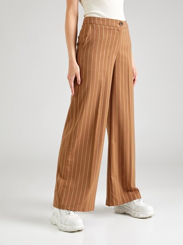 b.young Wide leg Pantalon 'DATUMA' in Bruin: voorkant