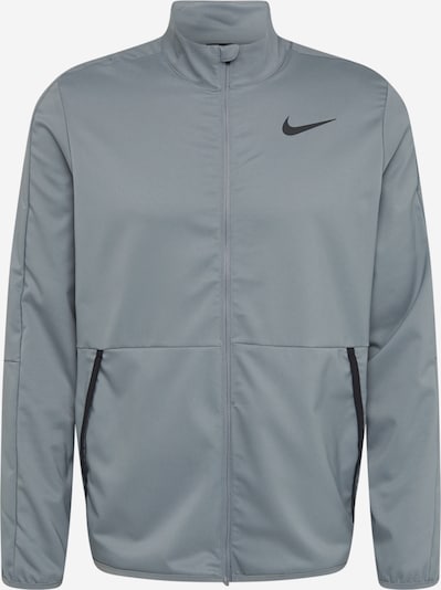 NIKE Sportsweatjacka i grå / svart, Produktvy